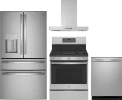 4 Piece Package Includes Refrigerator, Range, Hood And Dishwasher